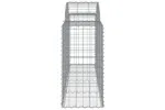 vidaXL 153494 Arched Gabion Basket 200x50x80/100cm Galvanised Iron vidaXL 153494 Arched Gabion Basket 200x50x80/100cm Galvanised Iron