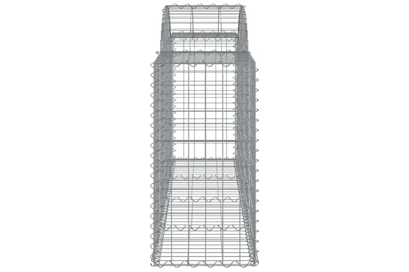 vidaXL 153494 Arched Gabion Basket 200x50x80/100cm Galvanised Iron vidaXL 153494 Arched Gabion Basket 200x50x80/100cm Galvanised Iron