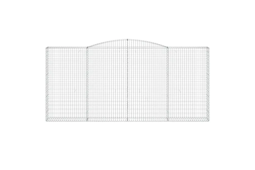 vidaXL 153529 Arched Gabion Basket 400x30x180/200cm Galvanised Iron vidaXL 153529 Arched Gabion Basket 400x30x180/200cm Galvanised Iron