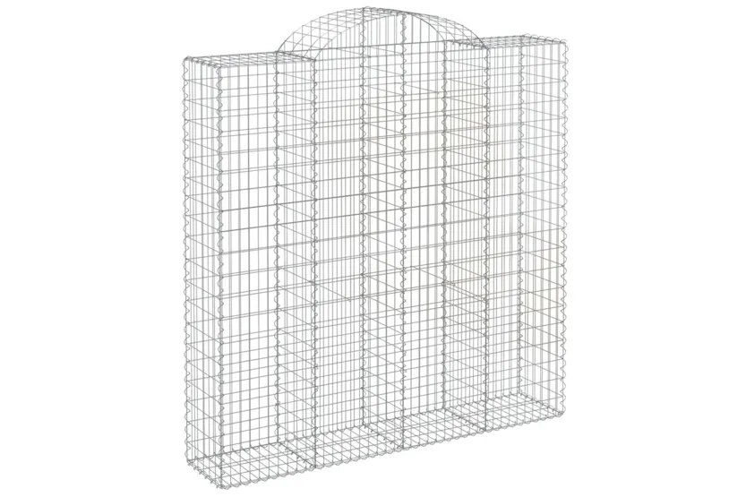 vidaXL 153500 Arched Gabion Basket 200x50x200/220cm Galvanised Iron vidaXL 153500 Arched Gabion Basket 200x50x200/220cm Galvanised Iron