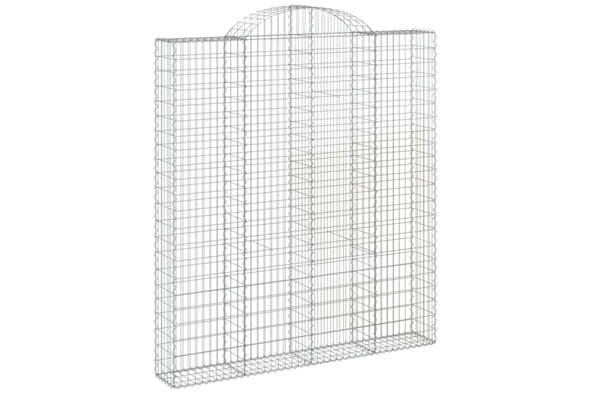 vidaXL 153491 Arched Gabion Basket 200x30x220/240cm Galvanised Iron vidaXL 153491 Arched Gabion Basket 200x30x220/240cm Galvanised Iron