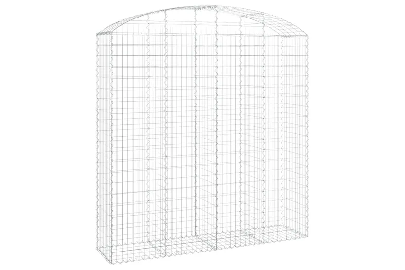 vidaXL 153480 Arched Gabion Basket 200x50x200/220cm Galvanised Iron vidaXL 153480 Arched Gabion Basket 200x50x200/220cm Galvanised Iron