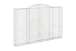 vidaXL 153509 Arched Gabion Basket 300x30x180/200cm Galvanised Iron vidaXL 153509 Arched Gabion Basket 300x30x180/200cm Galvanised Iron