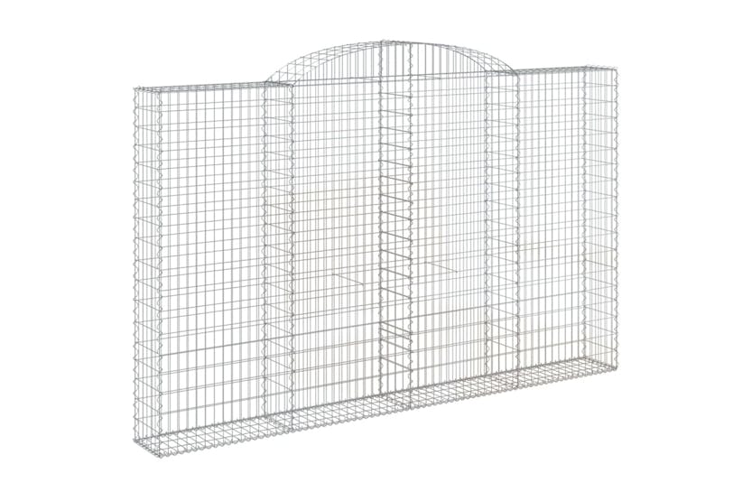vidaXL 153509 Arched Gabion Basket 300x30x180/200cm Galvanised Iron vidaXL 153509 Arched Gabion Basket 300x30x180/200cm Galvanised Iron