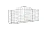 vidaXL 153494 Arched Gabion Basket 200x50x80/100cm Galvanised Iron vidaXL 153494 Arched Gabion Basket 200x50x80/100cm Galvanised Iron