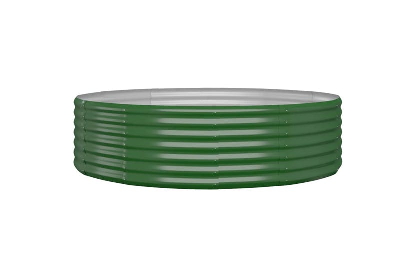 vidaXL 319018 Garden Raised Bed Powder-coated Steel 140x140x36cm Green vidaXL 319018 Garden Raised Bed Powder-coated Steel 140x140x36cm Green