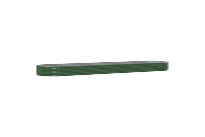 vidaXL 319048 Garden Raised Bed Powder-coated Steel 600x140x36cm Green vidaXL 319048 Garden Raised Bed Powder-coated Steel 600x140x36cm Green