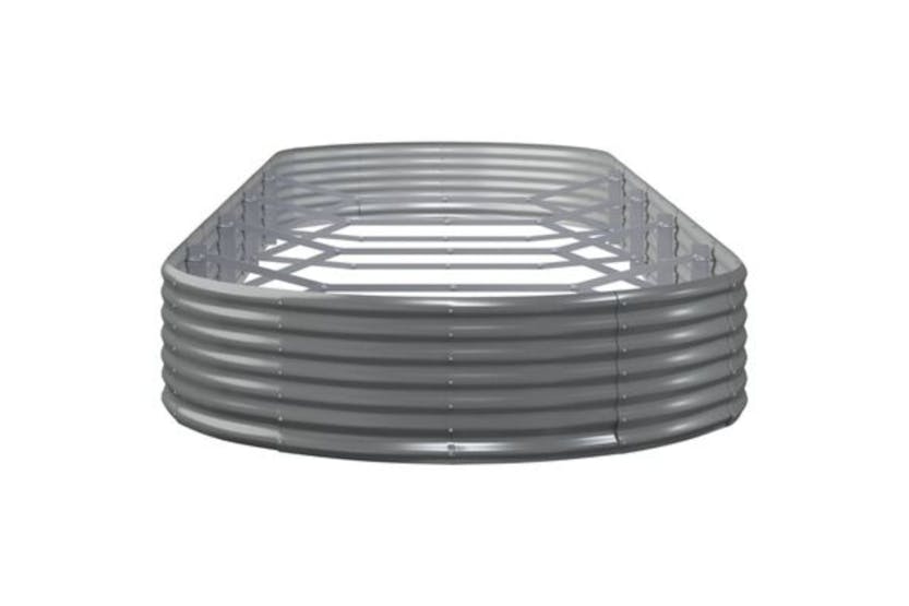 vidaXL 319039 Garden Raised Bed Powder-coated Steel 450x140x36cm Grey vidaXL 319039 Garden Raised Bed Powder-coated Steel 450x140x36cm Grey
