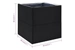 vidaXL 319173 Garden Planter Black 80x80x80cm Poly Rattan vidaXL 319173 Garden Planter Black 80x80x80cm Poly Rattan