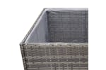 vidaXL 319177 Garden Planter Grey 80x80x80cm Poly Rattan vidaXL 319177 Garden Planter Grey 80x80x80cm Poly Rattan
