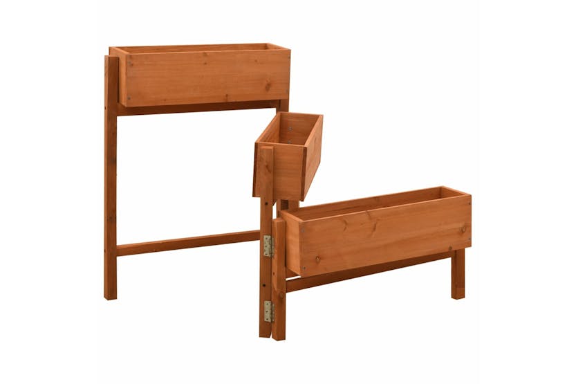 vidaXL 314840 Garden Folding Planter Orange 60x14x75cm Solid Firwood vidaXL 314840 Garden Folding Planter Orange 60x14x75cm Solid Firwood