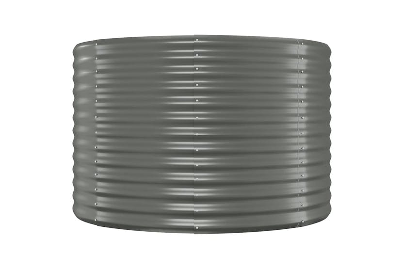 vidaXL 319069 Garden Raised Bed Powder-coated Steel 322x100x68cm Grey vidaXL 319069 Garden Raised Bed Powder-coated Steel 322x100x68cm Grey