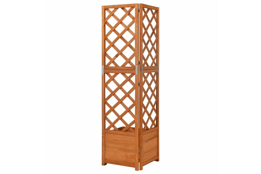 vidaXL 316411 Corner Trellis Planter 40x40x150cm Solid Fir Wood vidaXL 316411 Corner Trellis Planter 40x40x150cm Solid Fir Wood