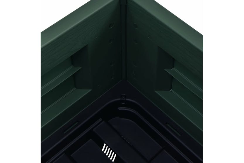 vidaXL 313974 Garden Raised Bed Pp Green 43x43x35cm vidaXL 313974 Garden Raised Bed Pp Green 43x43x35cm
