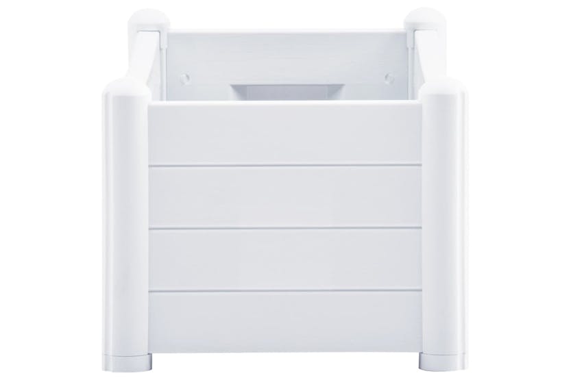 vidaXL 313975 Garden Raised Bed Pp White 100x43x35cm vidaXL 313975 Garden Raised Bed Pp White 100x43x35cm