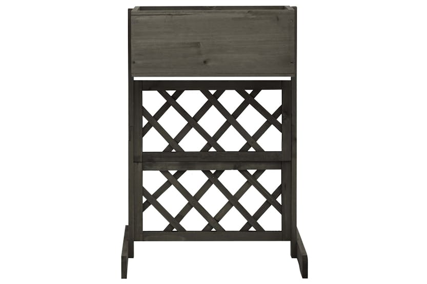 vidaXL 314839 Garden Trellis Planter Grey 45x30x74cm Solid Firwood vidaXL 314839 Garden Trellis Planter Grey 45x30x74cm Solid Firwood