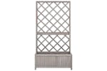 vidaXL 316490 Garden Trellis Planter Grey 70x30x135cm Solid Firwood vidaXL 316490 Garden Trellis Planter Grey 70x30x135cm Solid Firwood