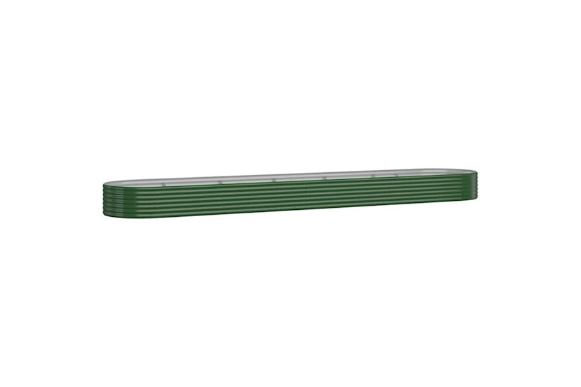 vidaXL 319008 Garden Raised Bed Powder-coated Steel 507x100x36cm Green vidaXL 319008 Garden Raised Bed Powder-coated Steel 507x100x36cm Green