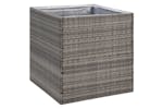vidaXL 319177 Garden Planter Grey 80x80x80cm Poly Rattan vidaXL 319177 Garden Planter Grey 80x80x80cm Poly Rattan