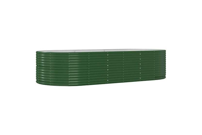 vidaXL 319098 Garden Raised Bed Green 291x140x68cm Powder-coated Steel vidaXL 319098 Garden Raised Bed Green 291x140x68cm Powder-coated Steel
