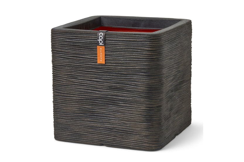 Capi 434838 Planter Nature Rib Square 50x50x50 Cm Dark Brown Capi 434838 Planter Nature Rib Square 50x50x50 Cm Dark Brown