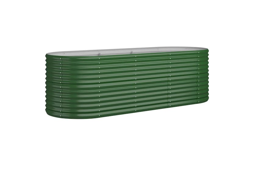 vidaXL 318953 Garden Raised Bed Powder-coated Steel 224x80x68cm Green vidaXL 318953 Garden Raised Bed Powder-coated Steel 224x80x68cm Green