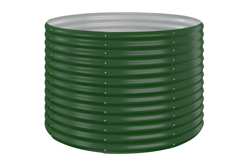 vidaXL 319053 Garden Raised Bed Powder-coated Steel 100x100x68cm Green vidaXL 319053 Garden Raised Bed Powder-coated Steel 100x100x68cm Green