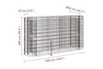 vidaXL 152033 Gabion Raised Bed Galvanised Iron 190x50x100cm vidaXL 152033 Gabion Raised Bed Galvanised Iron 190x50x100cm