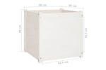 vidaXL 810561 Garden Planters 2 Pcs White 60x60x60cm Solid Pinewood vidaXL 810561 Garden Planters 2 Pcs White 60x60x60cm Solid Pinewood