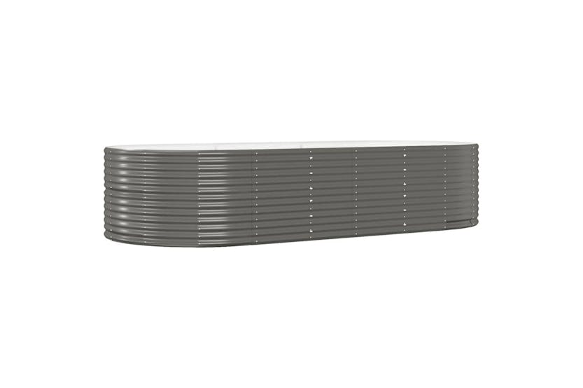 vidaXL 319099 Garden Raised Bed Grey 291x140x68cm Powder-coated Steel vidaXL 319099 Garden Raised Bed Grey 291x140x68cm Powder-coated Steel