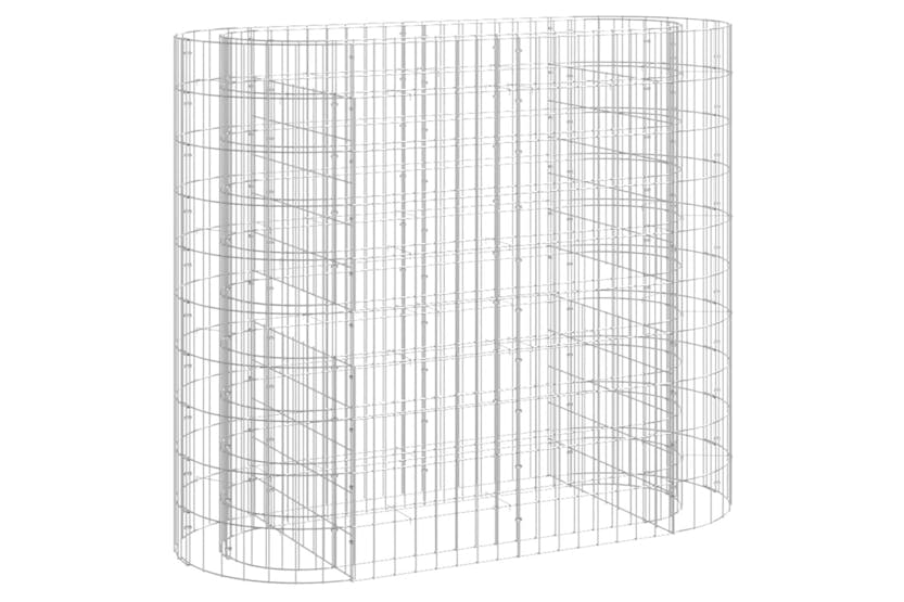 vidaXL 152032 Gabion Raised Bed Galvanised Iron 120x50x100cm vidaXL 152032 Gabion Raised Bed Galvanised Iron 120x50x100cm