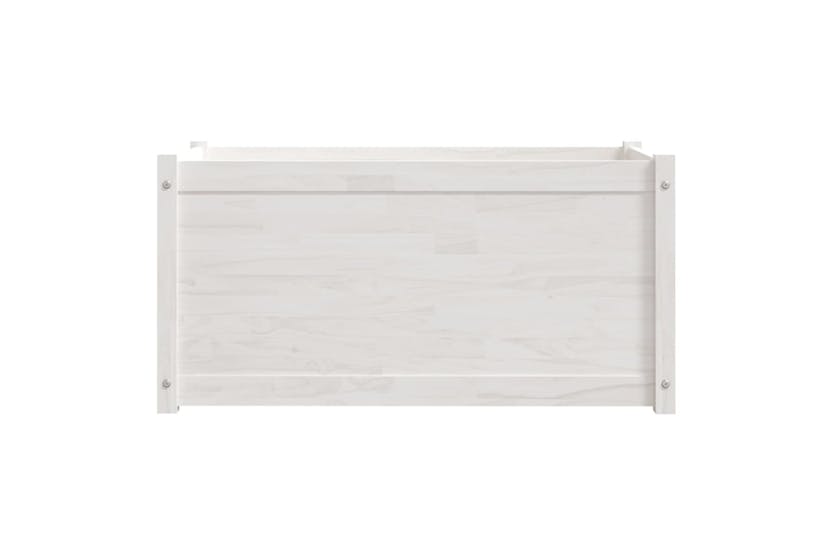 vidaXL 810726 Garden Planter White 100x50x50cm Solid Pinewood vidaXL 810726 Garden Planter White 100x50x50cm Solid Pinewood