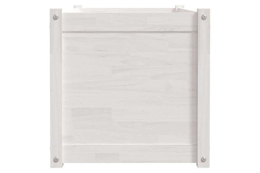 vidaXL 810726 Garden Planter White 100x50x50cm Solid Pinewood vidaXL 810726 Garden Planter White 100x50x50cm Solid Pinewood