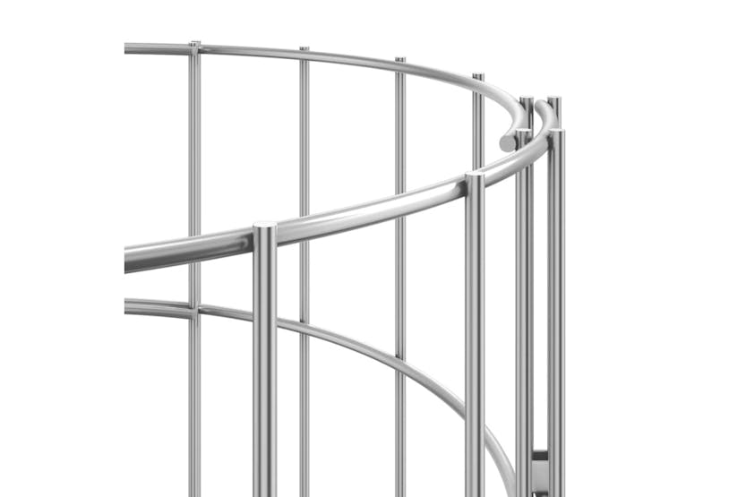 vidaXL 152020 Circular Gabion Raised Beds 3 Pcs Galvanised Steel ÃÂ30x100cm vidaXL 152020 Circular Gabion Raised Beds 3 Pcs Galvanised Steel ÃÂ30x100cm