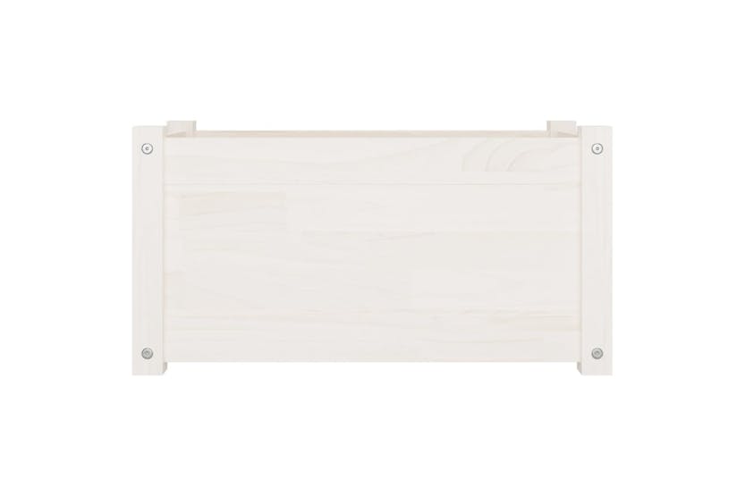 vidaXL 810707 Garden Planters 2 Pcs White 60x31x31cm Solid Pinewood vidaXL 810707 Garden Planters 2 Pcs White 60x31x31cm Solid Pinewood