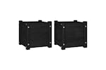 vidaXL 810531 Garden Planters 2 Pcs Black 31x31x31cm Solid Pinewood vidaXL 810531 Garden Planters 2 Pcs Black 31x31x31cm Solid Pinewood