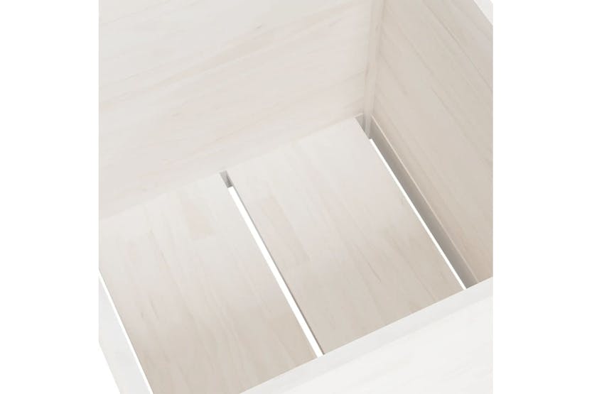 vidaXL 810560 Garden Planter White 60x60x60cm Solid Pinewood vidaXL 810560 Garden Planter White 60x60x60cm Solid Pinewood