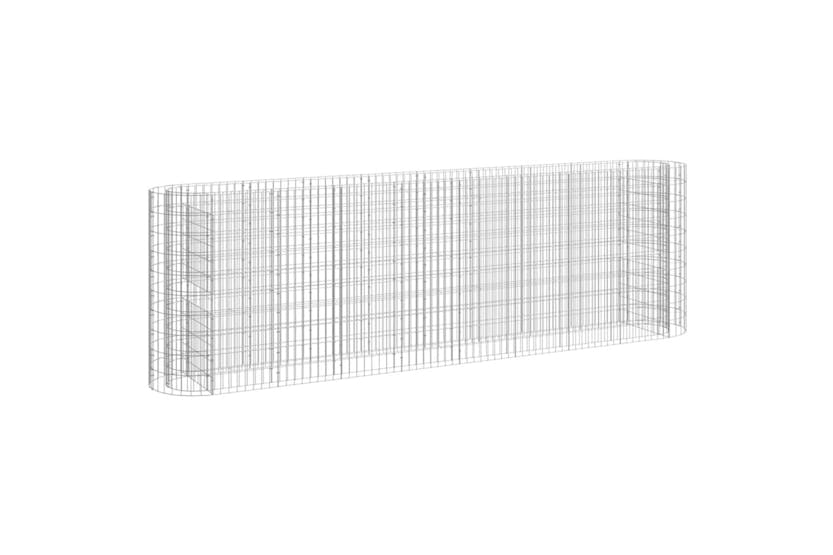 vidaXL 152035 Gabion Raised Bed Galvanised Iron 330x50x100cm vidaXL 152035 Gabion Raised Bed Galvanised Iron 330x50x100cm