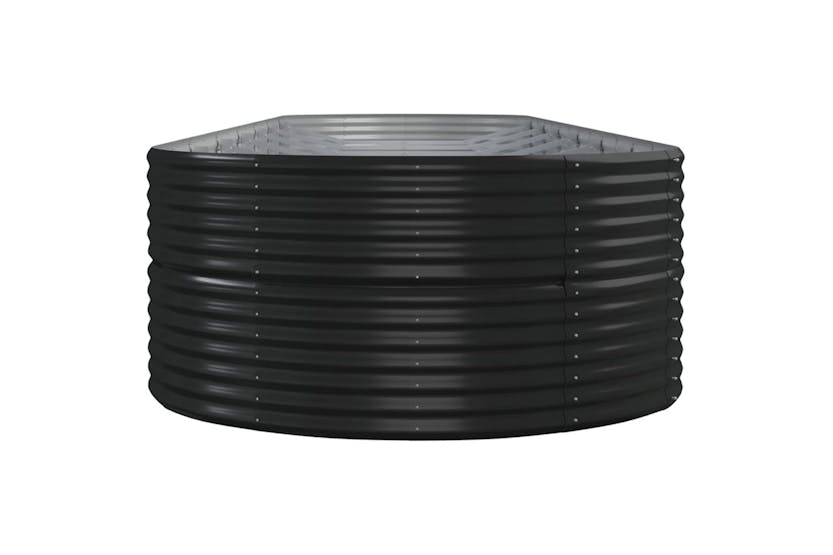 vidaXL 319121 Garden Raised Bed Powder-coated Steel 584x140x68cm Anthracite vidaXL 319121 Garden Raised Bed Powder-coated Steel 584x140x68cm Anthracite