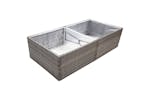 vidaXL 319176 Garden Planter Grey 157x80x40cm Poly Rattan vidaXL 319176 Garden Planter Grey 157x80x40cm Poly Rattan