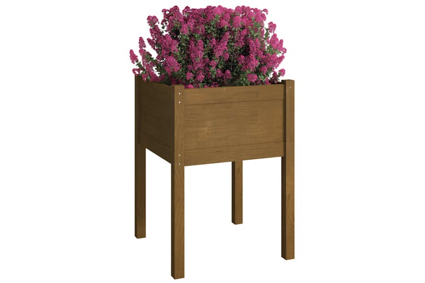 vidaXL 810805 Garden Planter Honey Brown 50x50x70cm Solid Pinewood vidaXL 810805 Garden Planter Honey Brown 50x50x70cm Solid Pinewood