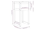 vidaXL 822123 Planters 2 Pcs 40x40x81cm Solid Wood Pine vidaXL 822123 Planters 2 Pcs 40x40x81cm Solid Wood Pine