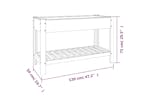 vidaXL 362570 Garden Raised Bed With Shelf Grey 120x50x75cm Wpc vidaXL 362570 Garden Raised Bed With Shelf Grey 120x50x75cm Wpc