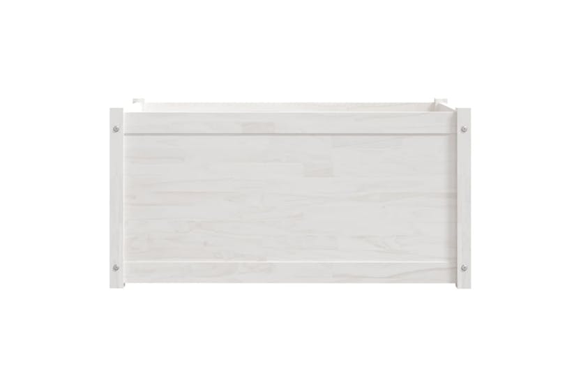 vidaXL 810727 Garden Planters 2 Pcs White 100x50x50cm Solid Pinewood vidaXL 810727 Garden Planters 2 Pcs White 100x50x50cm Solid Pinewood