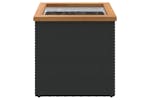 vidaXL 319414 Planter Black 40x40x40cm Poly Rattan vidaXL 319414 Planter Black 40x40x40cm Poly Rattan