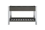 vidaXL 362570 Garden Raised Bed With Shelf Grey 120x50x75cm Wpc vidaXL 362570 Garden Raised Bed With Shelf Grey 120x50x75cm Wpc