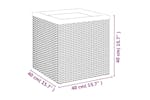vidaXL 319414 Planter Black 40x40x40cm Poly Rattan vidaXL 319414 Planter Black 40x40x40cm Poly Rattan