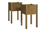 vidaXL 810796 Garden Planters 2 Pcs Honey Brown 40x40x70cm Solid Pinewood vidaXL 810796 Garden Planters 2 Pcs Honey Brown 40x40x70cm Solid Pinewood