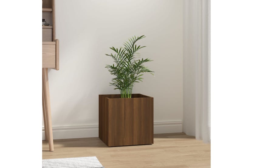 vidaXL 820501 Planter Box Brown Oak 40x40x40cm Engineered Wood vidaXL 820501 Planter Box Brown Oak 40x40x40cm Engineered Wood