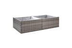 vidaXL 319176 Garden Planter Grey 157x80x40cm Poly Rattan vidaXL 319176 Garden Planter Grey 157x80x40cm Poly Rattan